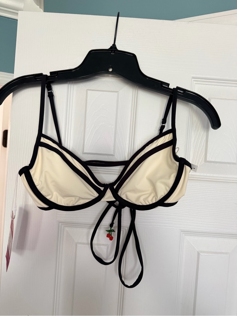Maaji Cherry Coke Bikini Top with Black Trim